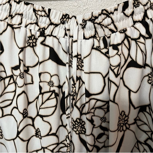 Worthington Maxi Skirt PXL drawstring neutral floral - Picture 4 of 9